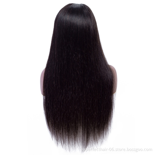 Wholesale 150% Density Undetectable Knots 5x5 Lace Closure Wig For Women Straight Human Hair Wigs